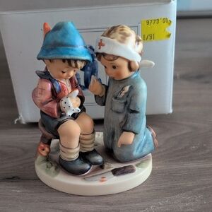 Goebel Little Nurse Figurine in Blue and White